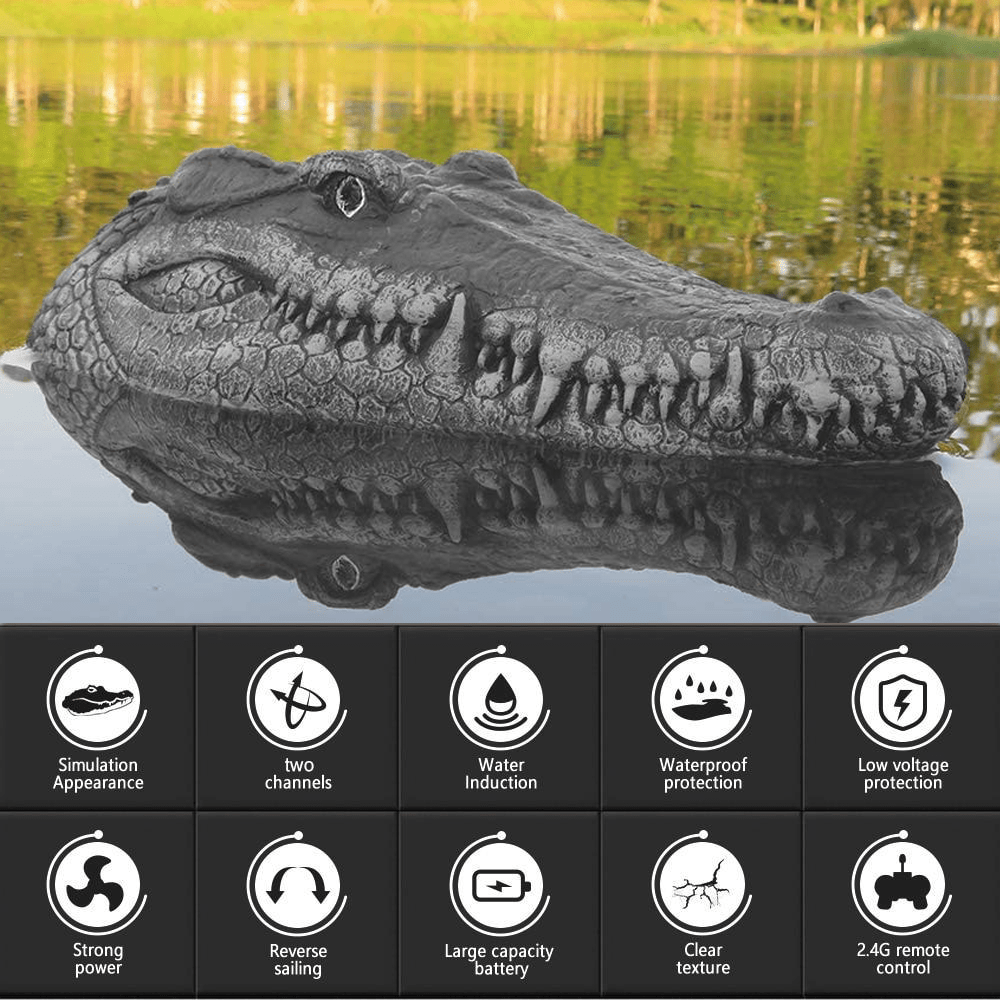 Remote Control Alligator Head - #2026 RC Alligator