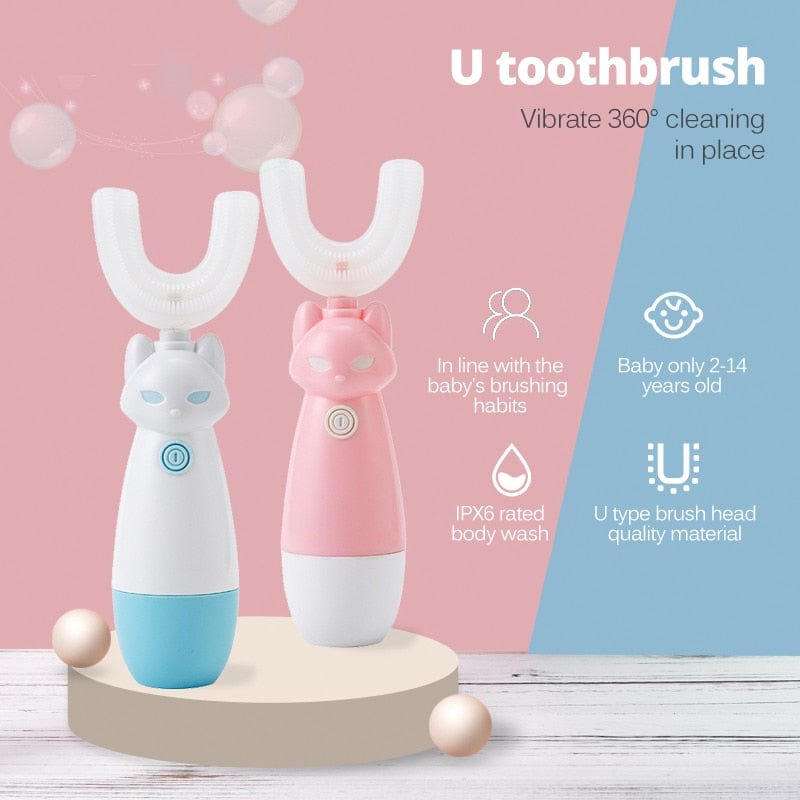Kids Electric Toothbrush Cartoon Pattern